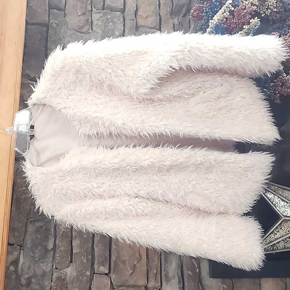Kensie Faux Fur Angora Jacket Sz S/M